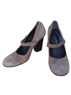 Suede MaxMara Mary Janes
